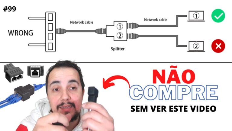 Maximize sua conexão: o poder do adaptador cabo de rede com 2 saídas