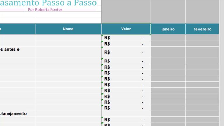 Checklist de Casamento no Excel: Guia Completo e Otimizado