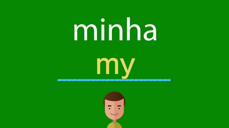 Como se diz ‘minha’ em inglês?