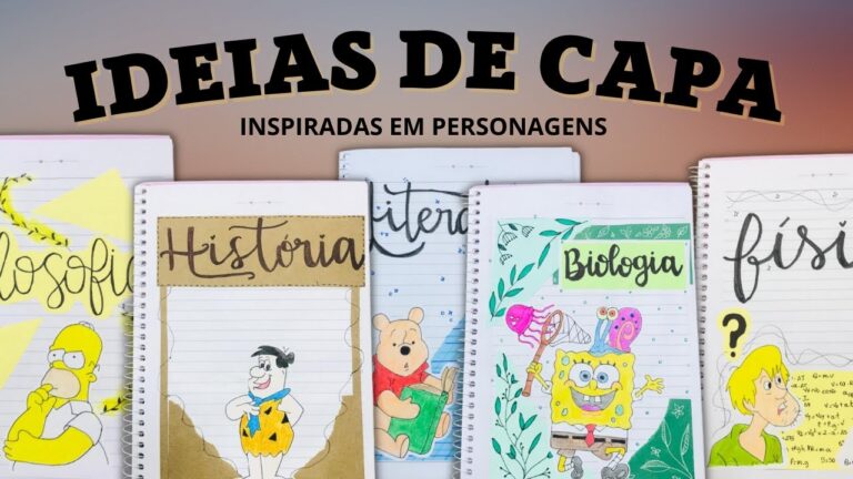 Ideias de Desenhos para Capa de Caderno