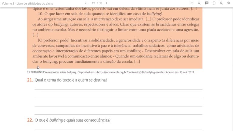 Perguntas Frequentes sobre Bullying