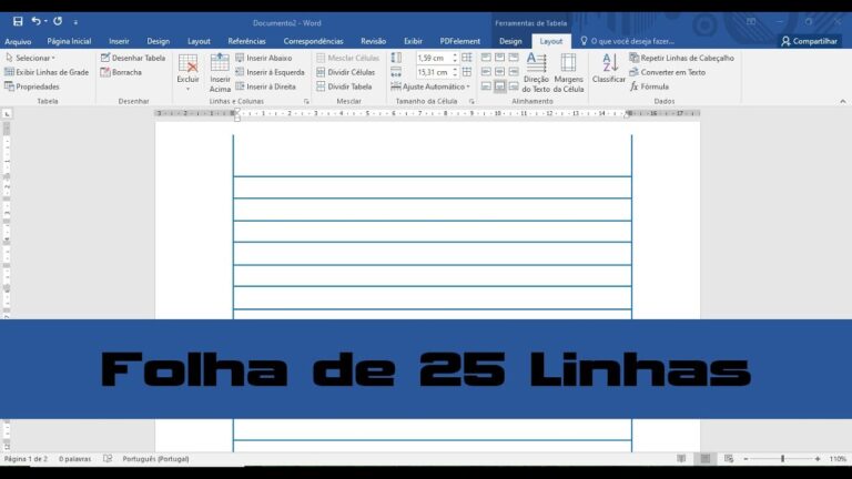 Modelo de Folha de 25 Linhas: Guia Pr&aacute;tico e Eficiente