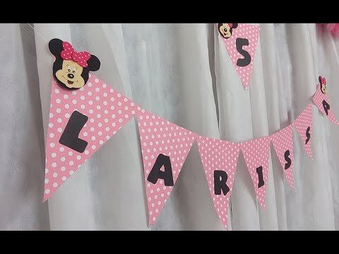 Decoração com Bandeirinhas de Letras