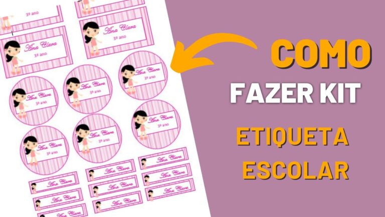 Etiquetas escolares personalizadas para imprimir no Word