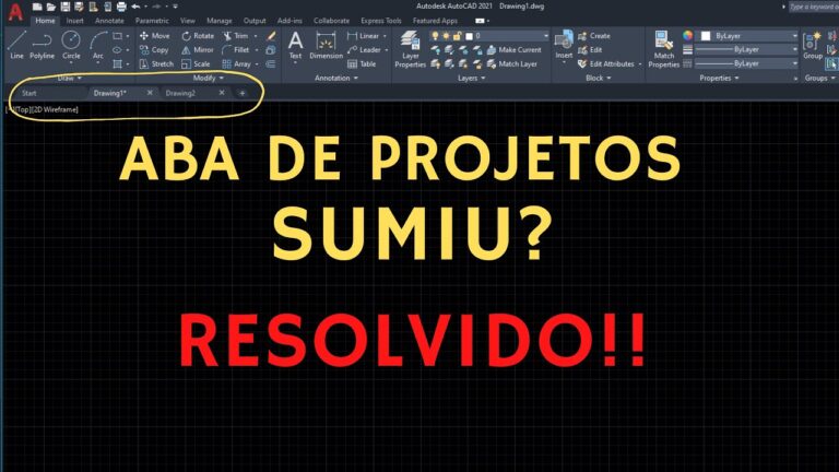Autocad: Abas n&atilde;o aparecendo – Solu&ccedil;&otilde;es r&aacute;pidas