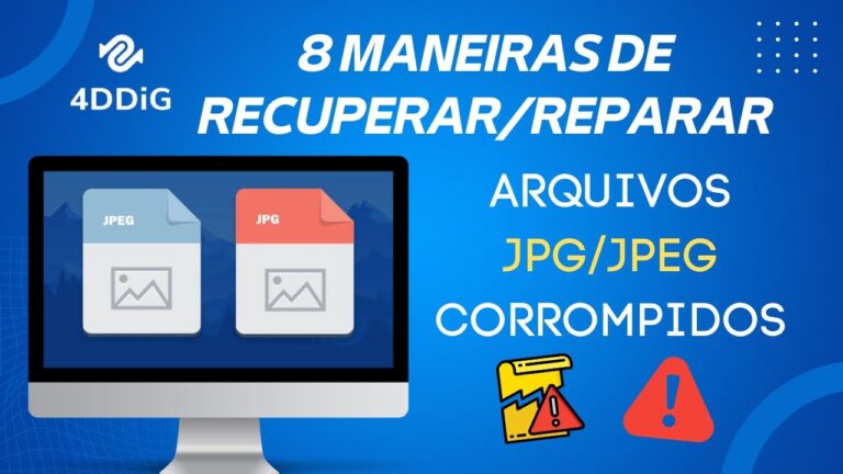 Como recuperar arquivos JPEG corrompidos de maneira eficiente