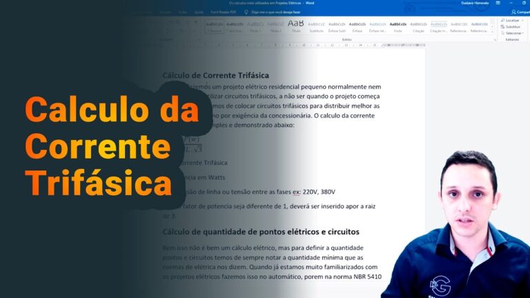 Guia para Cálculo de Corrente Trifásica em 380V