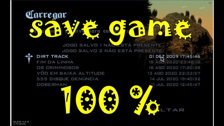 Guia completo para sauvegarde 100% no GTA San Andreas para PC