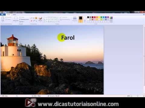 Como Escrever em Fotos no Paint