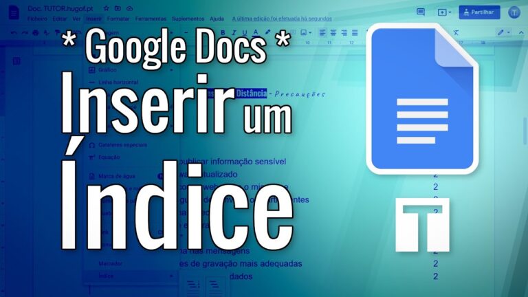Guia Pr&aacute;tico: Como Fazer &Iacute;ndice no Google Docs