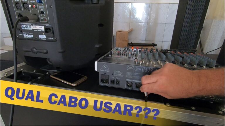Guia para ligar mesa de som na caixa ativa: cabo ideal